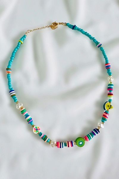 PETEK AKSESUAR SUMMER PHYMO BEADS PEARL FRUIT NECKLACE