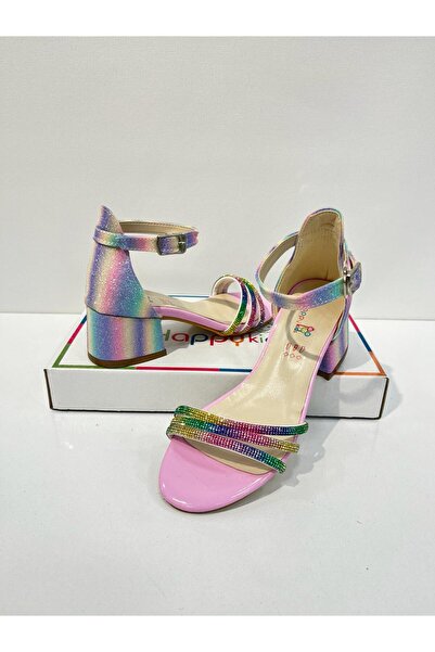 BUTİKHAPPYKİDS Βραδινό φόρεμα για κορίτσια με 3 λουράκια Rainbow Stone - Για ...