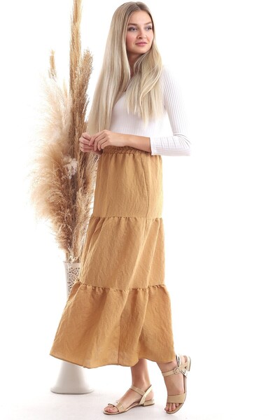 Cotton Mood 20343466 Sunshine Buy Elastic Gypsy Skirt Biscuit