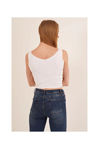 Cotton Mood 23256336 Knitwear Ladder Collar Athlete WHITE