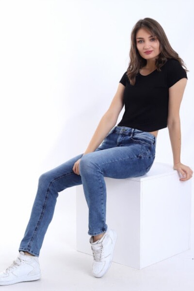 Cotton Mood 21061005 Jeans Soft Texture Washable Slim Fit Lyc. Pants Kmav