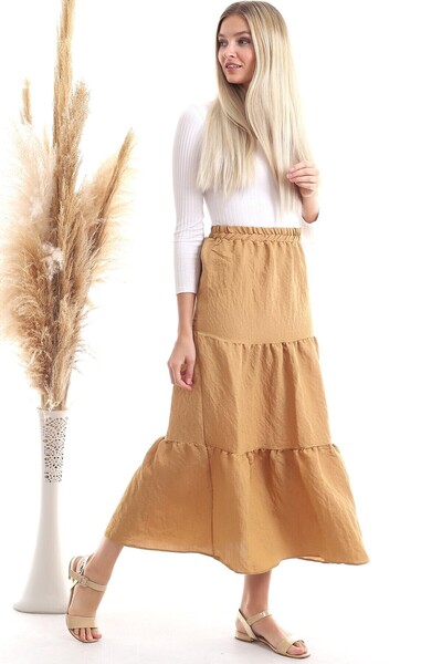 Cotton Mood 20343466 Sunshine Buy Elastic Gypsy Skirt Biscuit