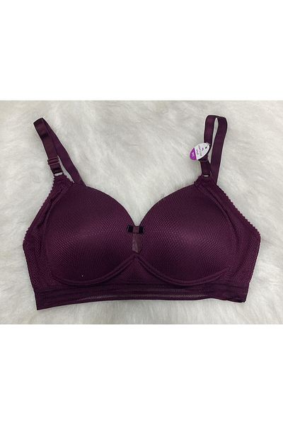 AYSEMIN Er5243-C Μονό σουτιέν χωρίς σύρμα Plum