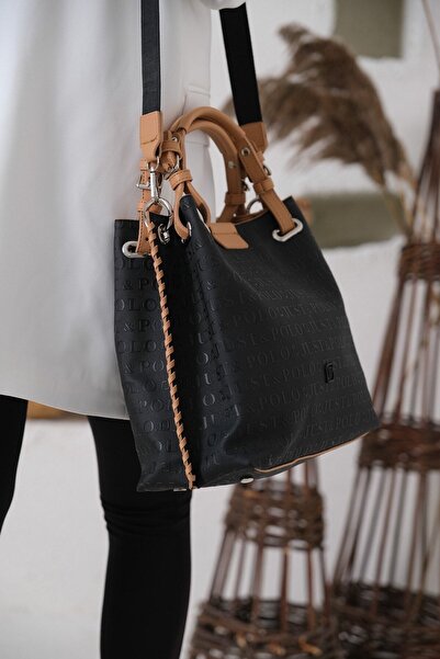 Just Polo حقيبة كتف نسائية يومية بحزام عريض مقاس كبير مقاس 33x26 سم
