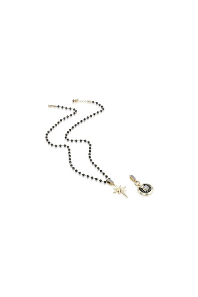 Ema Jewellery Altın Siyah Top Top Kolye