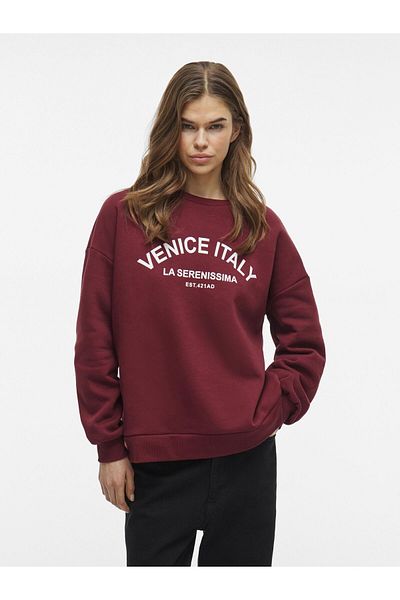 VILA Sweatshirt mit lockerer Passform