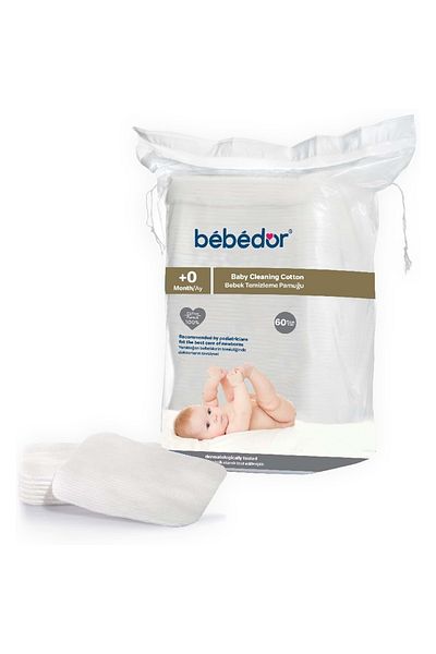 Bebedor 60 Pack Baby Cleaning Cotton - 3 Pack