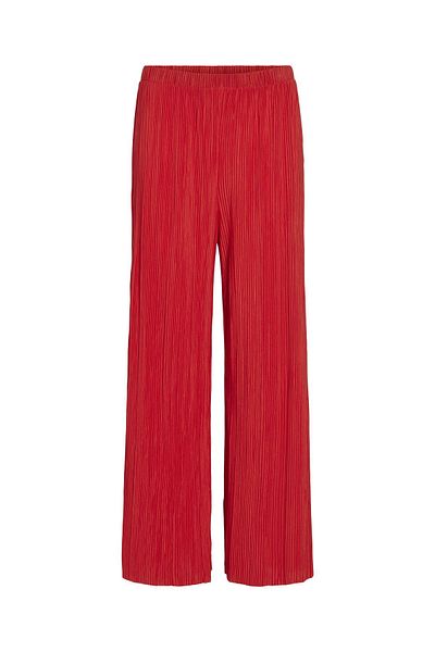 VILA Hose mit weitem Bein Gerippte