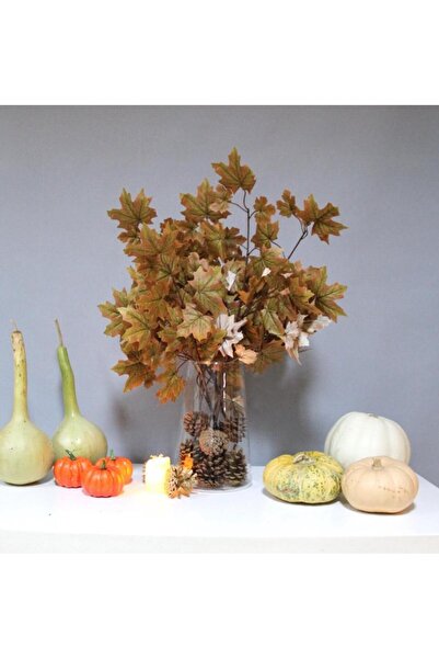 Dekorsende Yapay Çınar Yaprağı Sarı