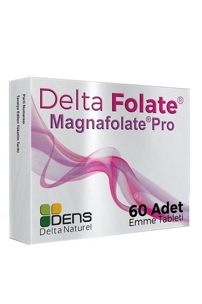 Delta Magnafolate Pro 60 Tablets - Folate Supplement8682048493697