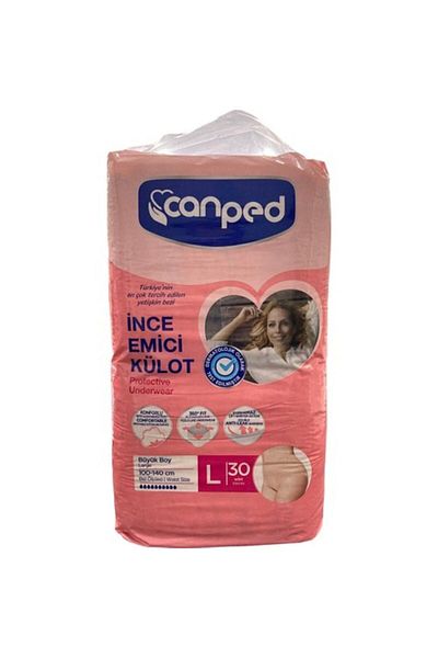 Canped 30 Pack Large Thin Absorbent Panties - 5414874013274