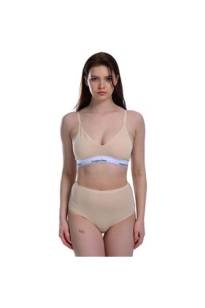 GIORGINA FERRI Lycra Box 5 Premium εσώρουχα ψηλόμεση κατάλληλα για καθημερινή χρήση Berry G-007 H