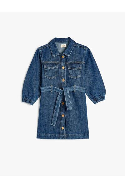 Koton Φόρεμα για κορίτσια Dark Indigo 5SKG80007AD