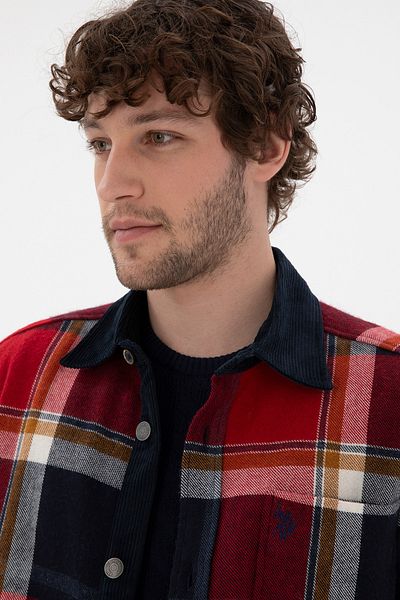 U.S. Polo Assn. Men's Red Long Sleeve Shirt 50296540 -Vr030
