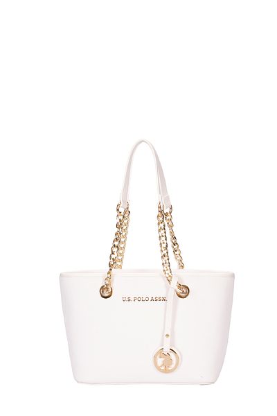 U.S. Polo Assn. Geantă de umăr pentru femei model alb Us25251