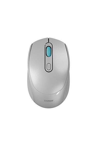 Everest SMW-87 Usb Gri 2.4Ghz & 1600dpi & Wireless & Optik & 4 Tuşlu Gri Kablosuz Mouse