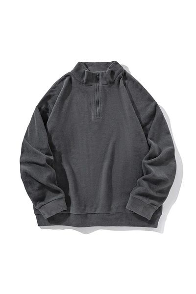 Trendiz Φούτερ Anthracite Unisex Fleece Stand-up Collar 2051