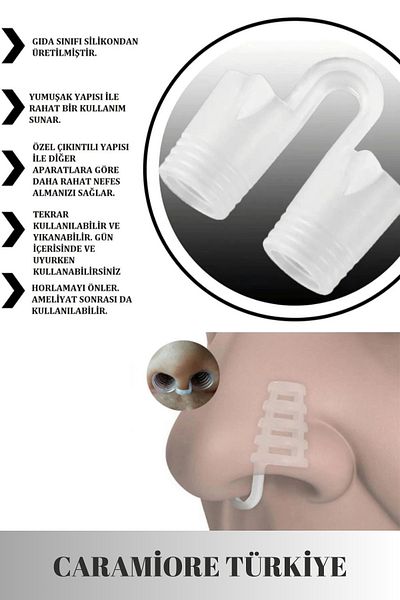 Caramiore Special Production Snoring Reducing Breathing Relaxing Anti-Sleep Nose Hole Apparatus Set of 4