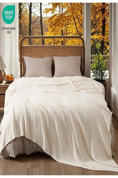 PIRILTI COLLECTION Muslin Pique Bedspread 4 Layers (Set of 3)