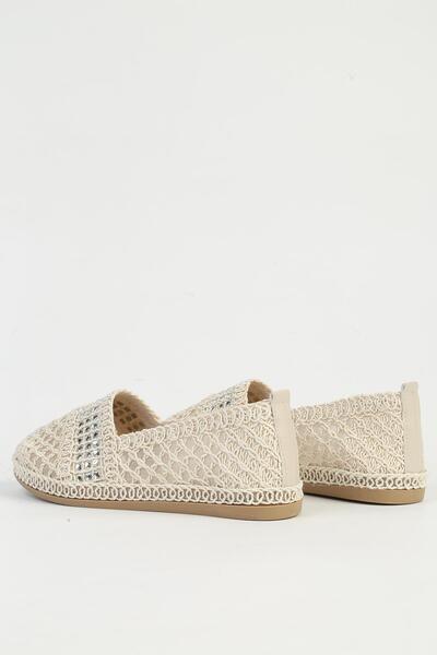 Pierre Cardin Krem Kadın Babet  Ayakkabı PC-54570