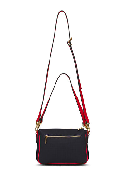 U.S. Polo Assn. Navy Blue-Red-White Women's Messenger Bag Us25237