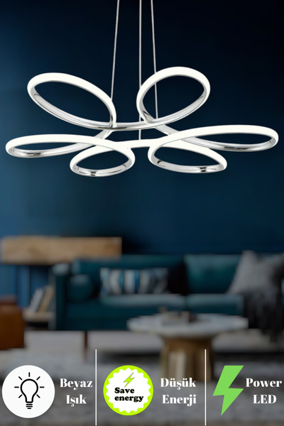 neeko Nipul Modern Sarkıt Beyaz Işık LED Avize Salon Mutfak Oda Hol Ledli Avi...