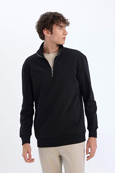 DeFacto Ανδρικό Φούτερ X7405AZ/BK81 ΜΑΥΡΟ