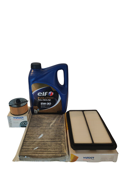 WUNDER NİSSAN QASHQAİ 1.2 DIG-T PERİYODİK FİLTRE VE ELF 5W30 YAĞ BAKIM SETİ
