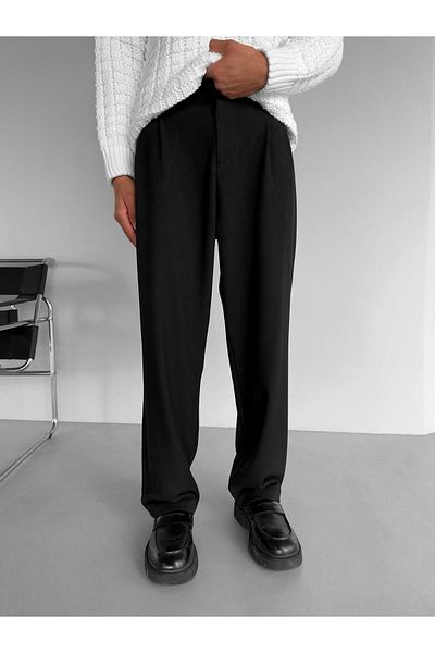 wamoss 2025 Oversize Fabric Trousers - Wide Leg Pl11