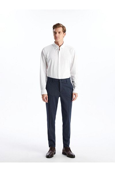 LC Waikiki Ανδρικό μακρυμάνικο πουκάμισο Oxford LCW Vision Slim Fit