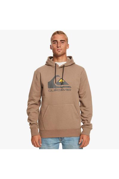 Quiksilver سويت شيرت رجالي - غطاء رأس بشعار كبير، Eqyft04450