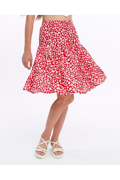 NURÖREN Estel Midi Short Skirt
