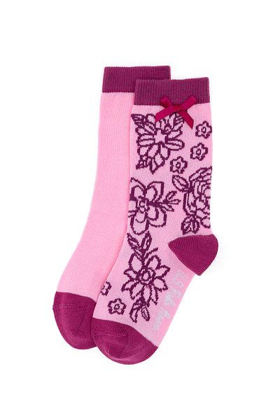 U.S. Polo Assn. Girl's 2-Piece Sock Socks 50298750 -Vr041