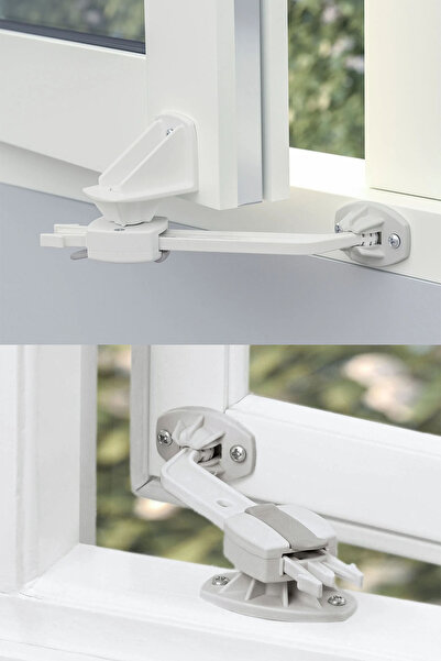 Binbirreyon Pencere Güvenlik Kilidi 2 Adetli Set (Her Pencereye Uyumlu) PD063