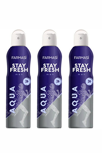 Farmasi Deodorant - 3'Lü Stay Fresh Aqua Deodorant Erkek 150 ml 8690131109981