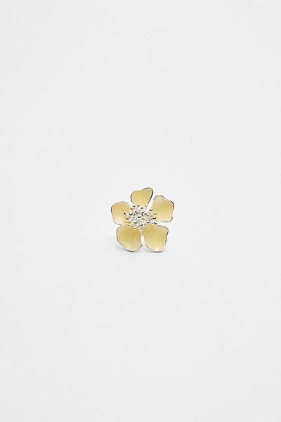 Stradivarius Enamelled flower ring