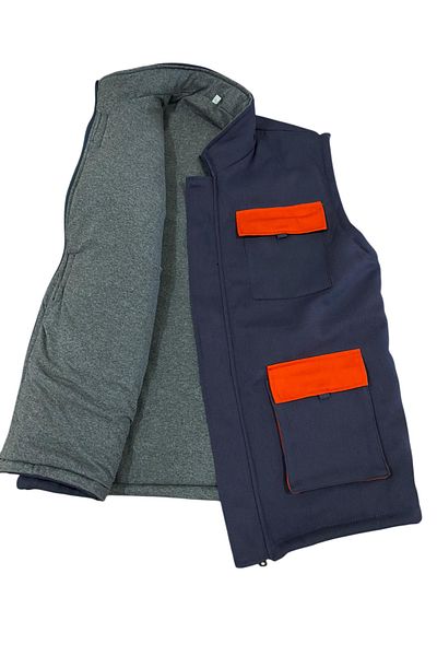 ABS 7/7 Gabardin Cotton Fabric Quilted Lined Winter Vest