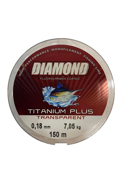 BAUER Diamond Titanium Plus 0.18 mm 150 Mt Fishing Line - Color: Gray 7.05 kg