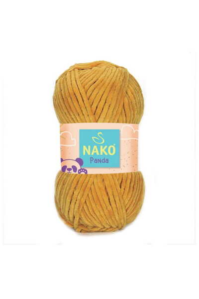 NAKO Panda Kadife Hardal 3086 (1 Adet) Örgü İpi