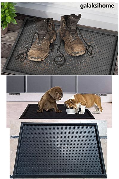 galaksihome Black Disinfectant Pool Mat - 45X70 cm