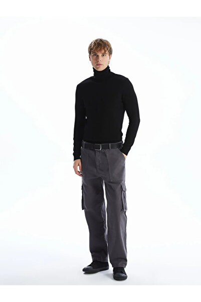 LC Waikiki Ανδρικό πλεκτό πουλόβερ με μακρύ μανίκι XSIDE