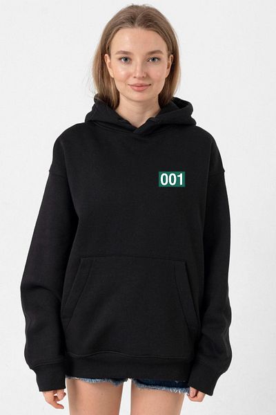 Tshirthane Squid Game Player 001 - Black Women's Hoodie 3Ip
