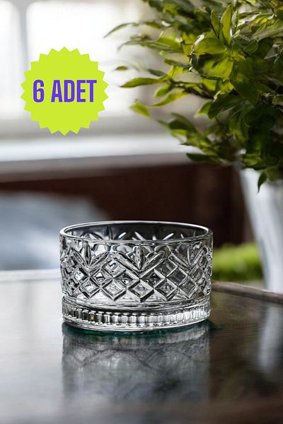 TrendDeco Set of 6 Glass Bowl Rice Pudding Dessert Bowl