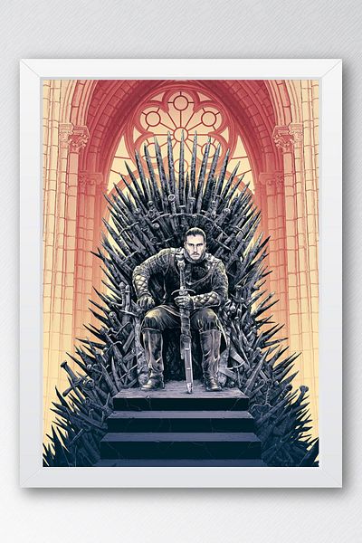 Saturn Pictură înrămată Tronul de Fier Game of Thrones - Poster de la seria Game of Thrones