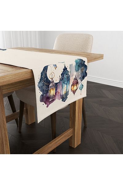 Filamente Ramadan Runner / Ramadan Pattern / Rezistent la pete - Tesatura Micropetek lavabila 140x40