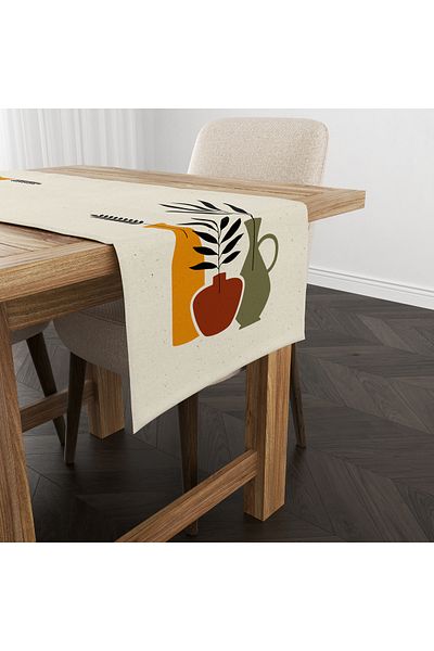 Filamente Ramadan Runner / Ramadan Pattern / Stain Resistant - Washable Micropecks Fabric 140X43