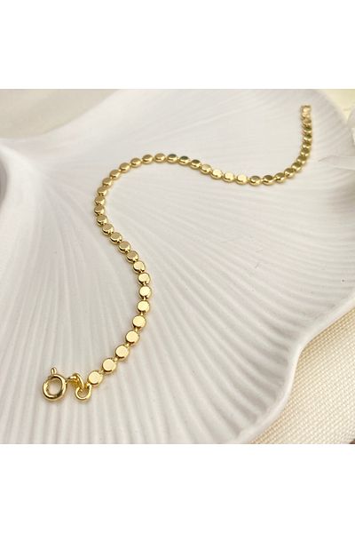 Kyver Dorika Bracelet Crushed Topknot Women's Bracelet Tarnish-Free Xuping 14K Gold 18cm