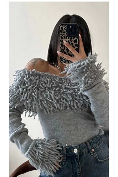 NÜANS MODA سترة بياقة مادونا