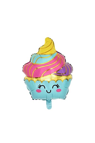 Adana Pasta Malzemeleri بالون من رقائق الفويل على شكل كوب آيس كريم مبتسم 7296