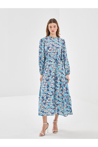 LC Waikiki Γυναικείο φόρεμα με σχέδιο LCW Modest Judge